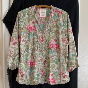 Izod floral blouse, size XL